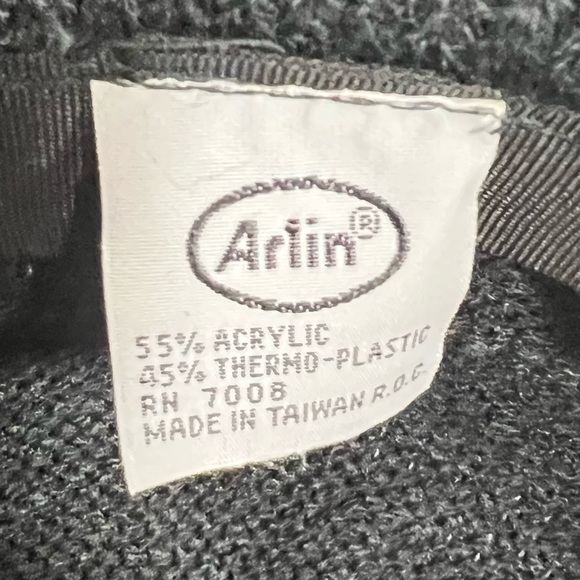 Arlin Vintage Black Knit Kettle Brim Hat - Picture 7 of 7